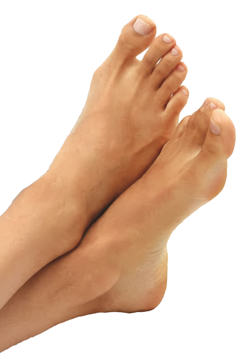 Füße mit Komfortzonen